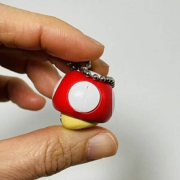 Nintendo Mario Mushroom Keychain Mini Figure Keyring Anime Game Symbol Mascot - Picture 3 of 9
